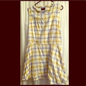 Vintage recreation plaid tunic dress *NWT*